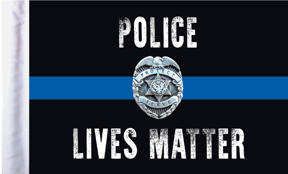 Pro Pad Police Lives Matter Motorcycle Flag - 6" X (1050x1050), Png Download