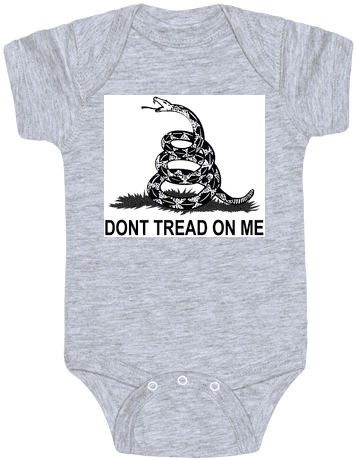 Gadsden Flag Baby Onesy - Don T Tread On Me (484x484), Png Download