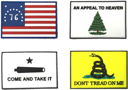 Patchesembrace Your Heritage With 4 Of The Most Iconic - Patriot Patch Co - Don't Tread On Me - Gadsden Flag (480x341), Png Download