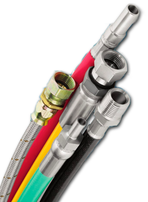 The Hydraulic Hoses That Match Perfectly With Their - Industrial Hose (300x408), Png Download