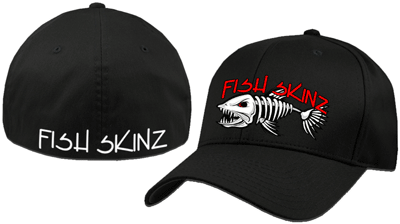 Flexfit Hat - Fish Skinz Flexfit 6-panel Hat (400x407), Png Download