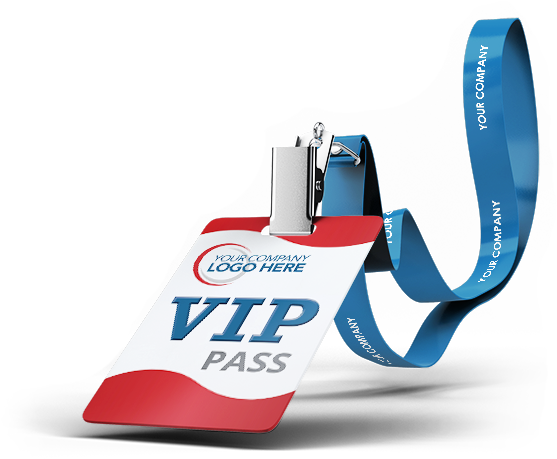 Plastic Card Id - Id Card With Lanyard Mockup (611x500), Png Download