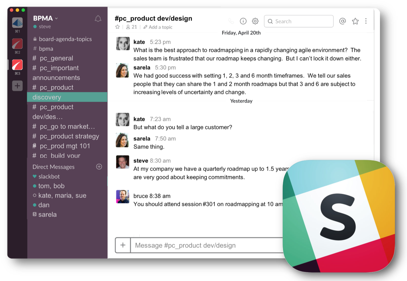 Productcamp Boston 2018 Will Be Using Slack For Coordination - Computer Program (1377x952), Png Download