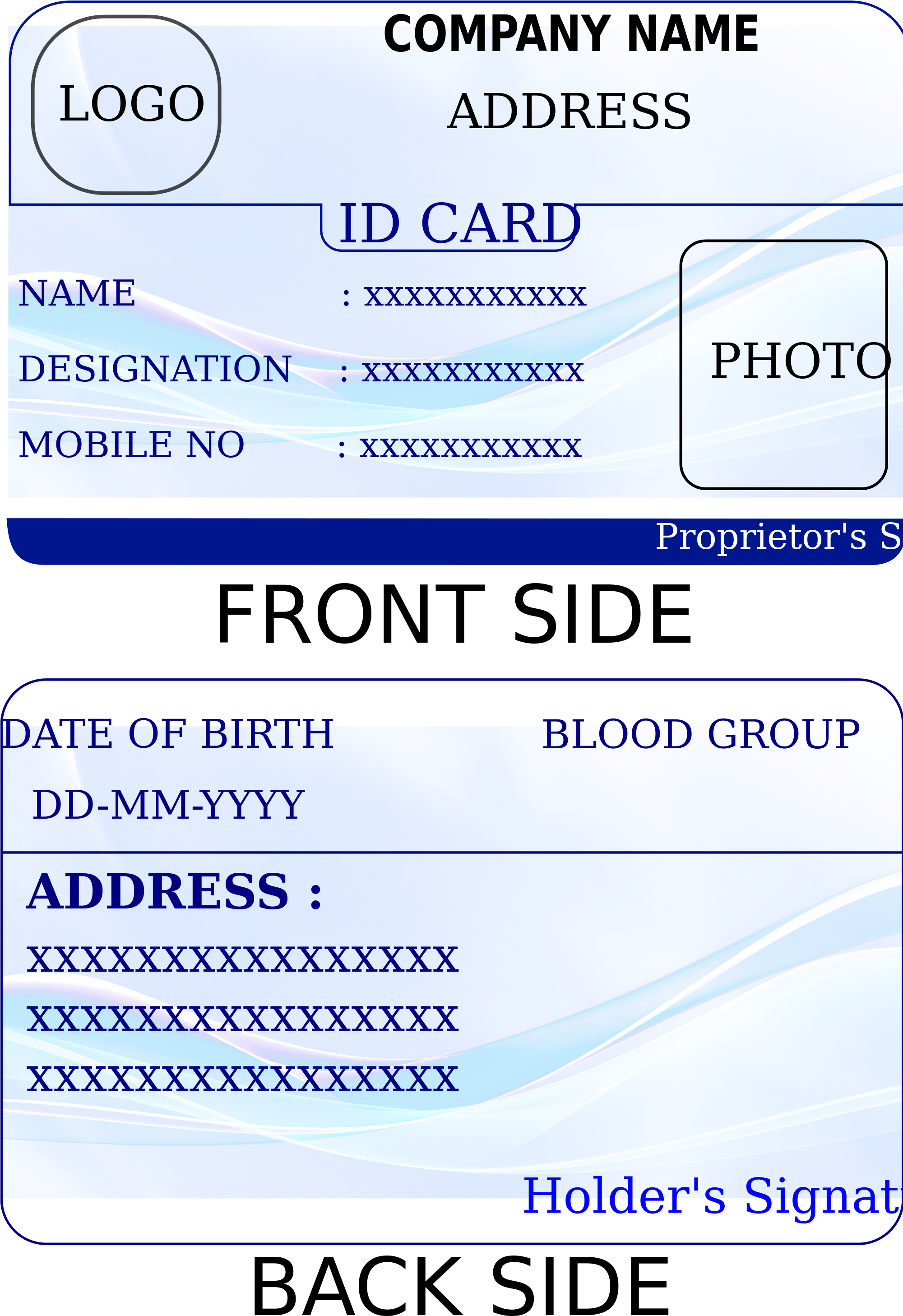 Open - Printable Id Template (2000x2937), Png Download