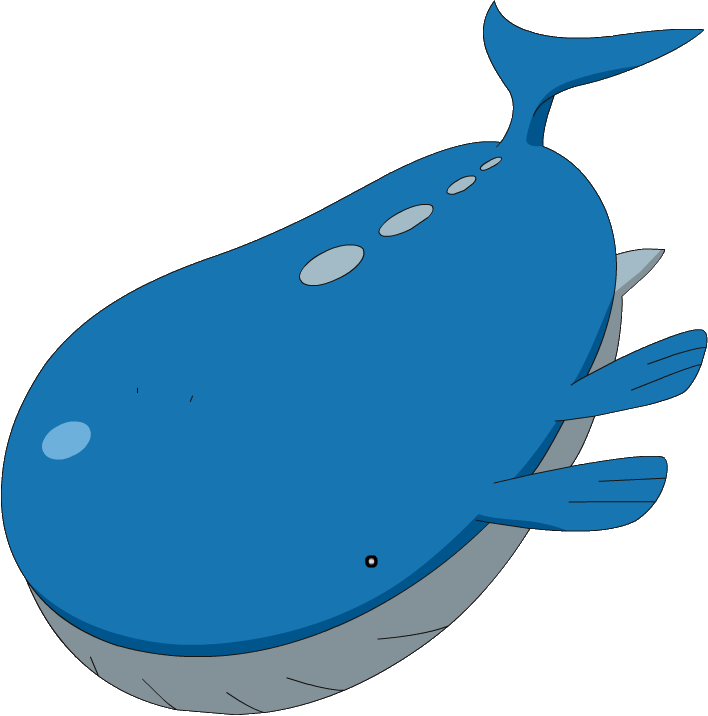 Sperm Whale Clipart Immense - Pokemon Wailord (708x716), Png Download