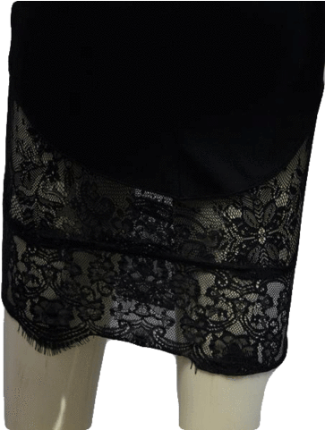 Little Black Lace Skirt Small - Miniskirt (388x480), Png Download