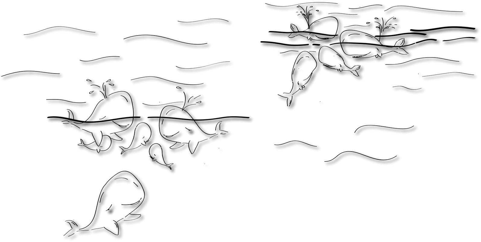 In Order Left To Right - Line Art (1600x807), Png Download
