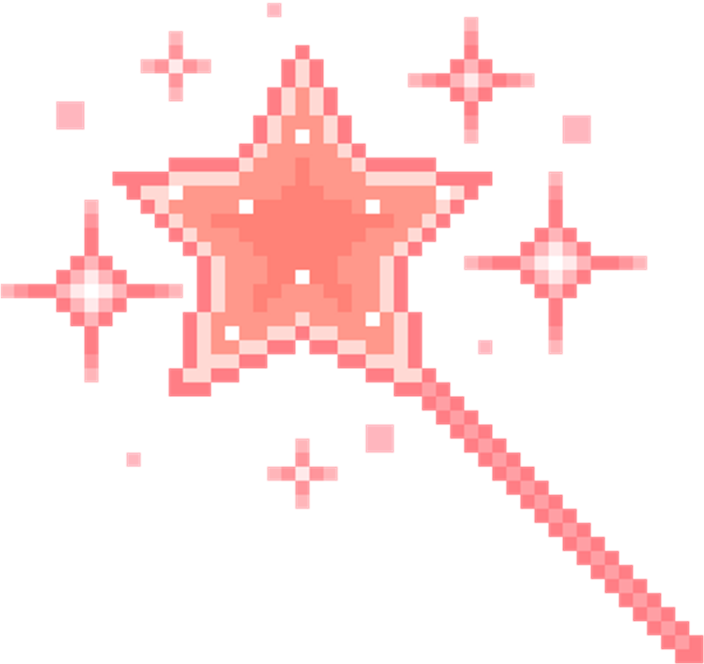 Png Edit Freetoedit Tumblr Overlay Pixel - Pixel Magical Girl (1024x1024), Png Download