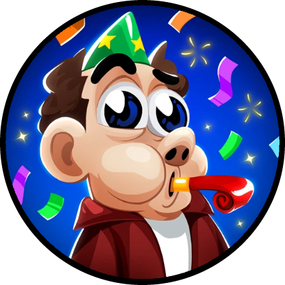 Party Time Circled - Agar Io New Skins 2018 (417x417), Png Download