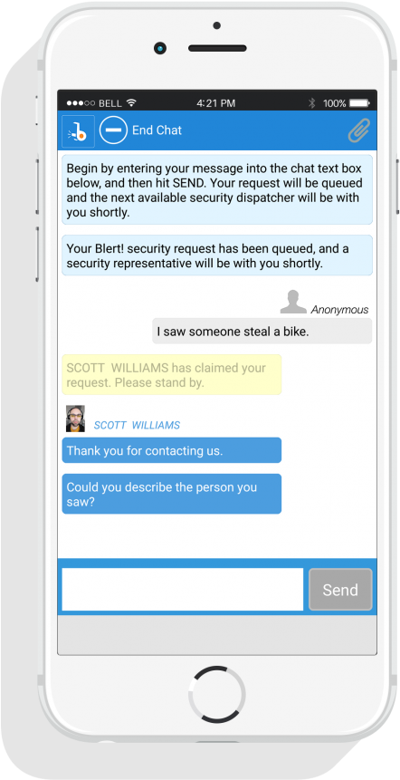 Omnigo Community Is A Campus Safety Awareness App That - Smartphone (500x929), Png Download