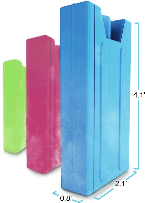 Ice Packs Design Specification - Bag (574x692), Png Download