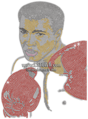 Shaking Up The World With Fists Rhinestone Iron On - Cross-stitch (450x450), Png Download