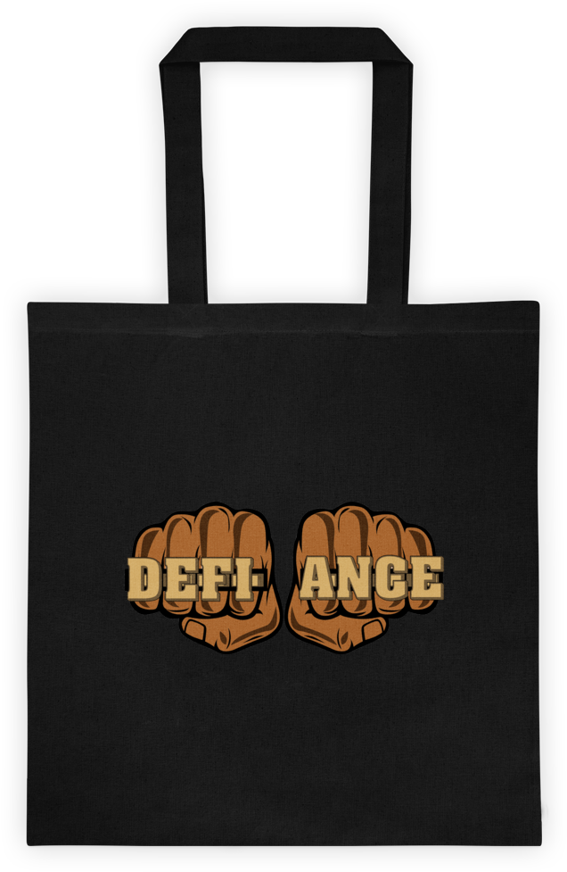 Fists Tote - Black - Tote Bag (1000x1000), Png Download