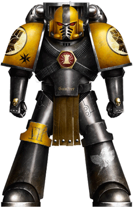 Armor Imperial Fists - Night Lord Colour Scheme (291x496), Png Download