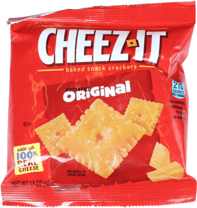 Cheez-it Original Baked Crackers - Cheez-it Baked Snack Crackers, Original - 12.4 Oz Box (1350x900), Png Download