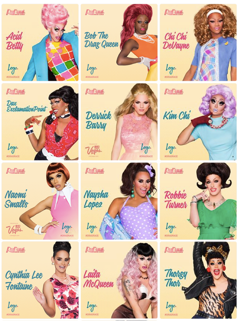 Rupaul's Drag Race Season 8 Queens Acid Betty Cha Cha - Rupaul Season 8 Queens (761x1024), Png Download