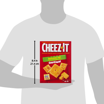 Cheez-it Baked Snack Crackers Original Reduced Fat, - Crispy Cheez Its (400x400), Png Download