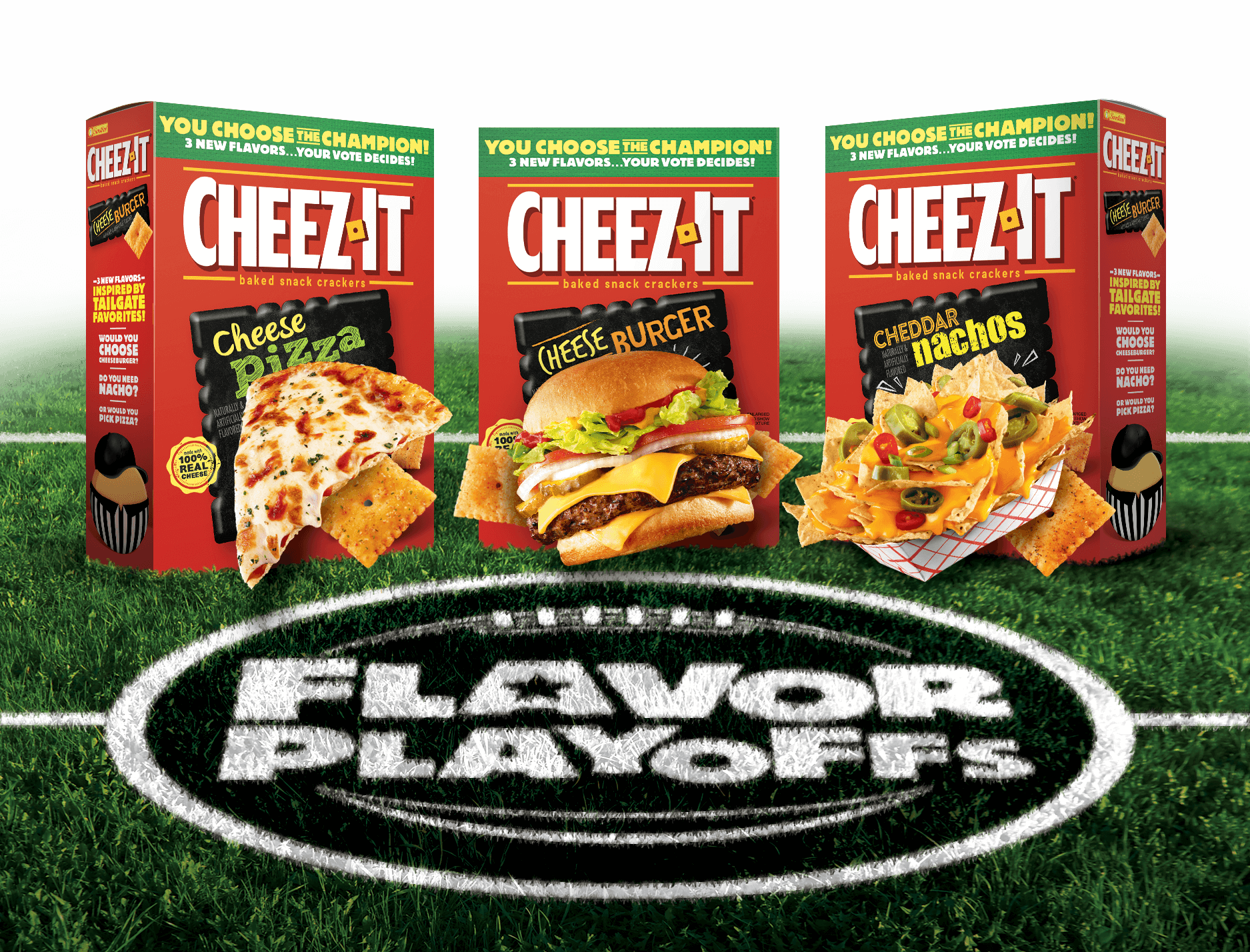 Cheez-it Flavor Vote - Cheez-it Buffalo Wing Baked Snack Crackers 12.4 Oz. (1875x1428), Png Download