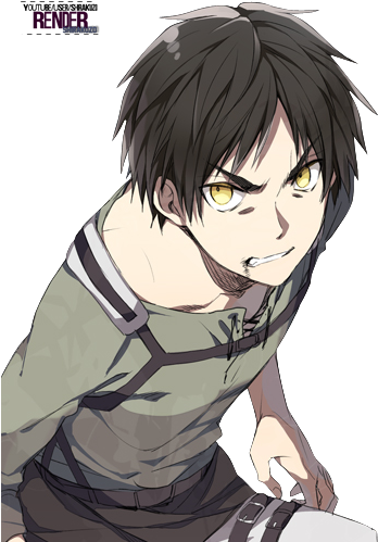 Anime, Snk, And Eren Jaeger Image - Attack On Titan Wolf (370x520), Png Download