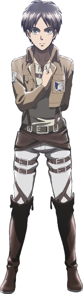 Valar Morghulis - Attack On Titan Eren No Background (276x974), Png Download