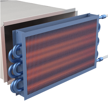 Hot Water & Steam Powered Heating Coils - Water (360x360), Png Download