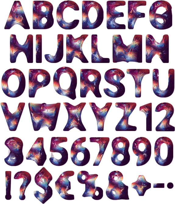 Ready Player Handmade Font One - Transparent Violet Alphabet Fonts (595x694), Png Download
