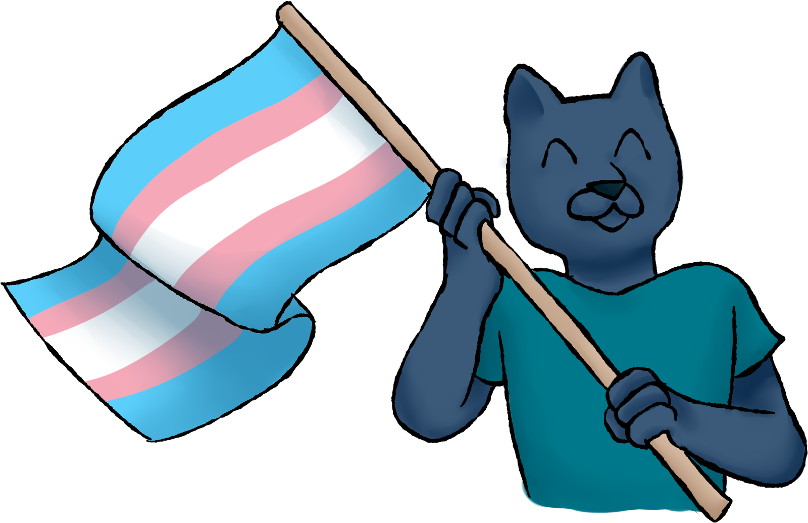 Transgender Student Club An Illustration Of Poppie - Poppie The Panther (1614x1036), Png Download