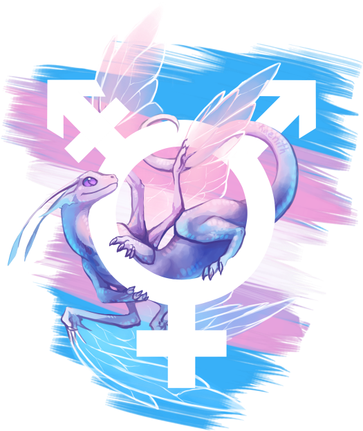 Saturday Again Means Another Pride Dragon - Transgender Dragon (540x630), Png Download