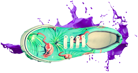 Quirky - Purple Paint Splatter Realistic (500x333), Png Download