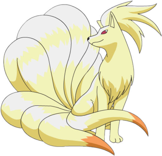 Ninetales Pokemon (504x466), Png Download