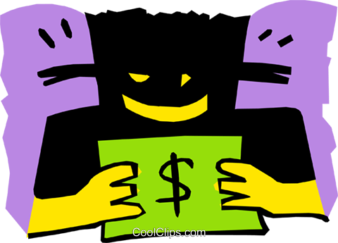 Símbolo Do Homem Moderno Com O Dinheiro Livre De Direitos - Human (480x345), Png Download