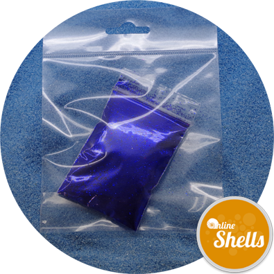 Glitter - Blue - Online Shells (395x395), Png Download