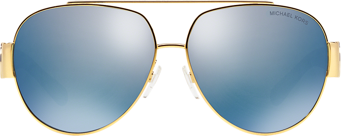 Michael Kors Mk5012 106922 Gold Aviator Sunglasses (689x275), Png Download