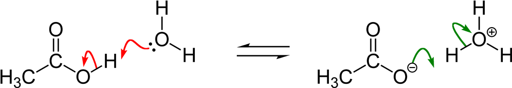 File - Acetic Ac - Acetic Acid Protonated (1100x271), Png Download