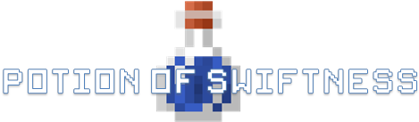 Minecraft Potion Of Swiftness Download - Minecraft Potion Of Swiftness (800x200), Png Download