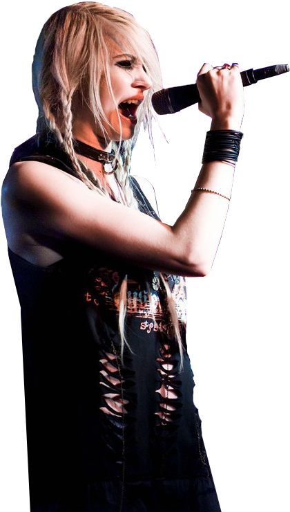 Behold Taylor Momsen Transparent Edit I Made It Myself - Singing (504x739), Png Download
