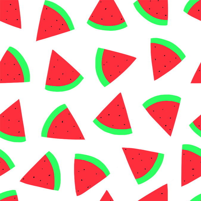 Watermelon - Watermelon Pattern Seamless (675x675), Png Download