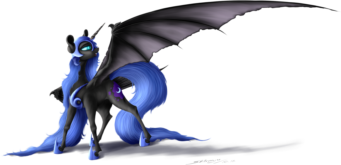 Skitsniga, Bat Wings, Nightmare Moon, Safe, Simple - My Little Pony: Friendship Is Magic (1280x960), Png Download
