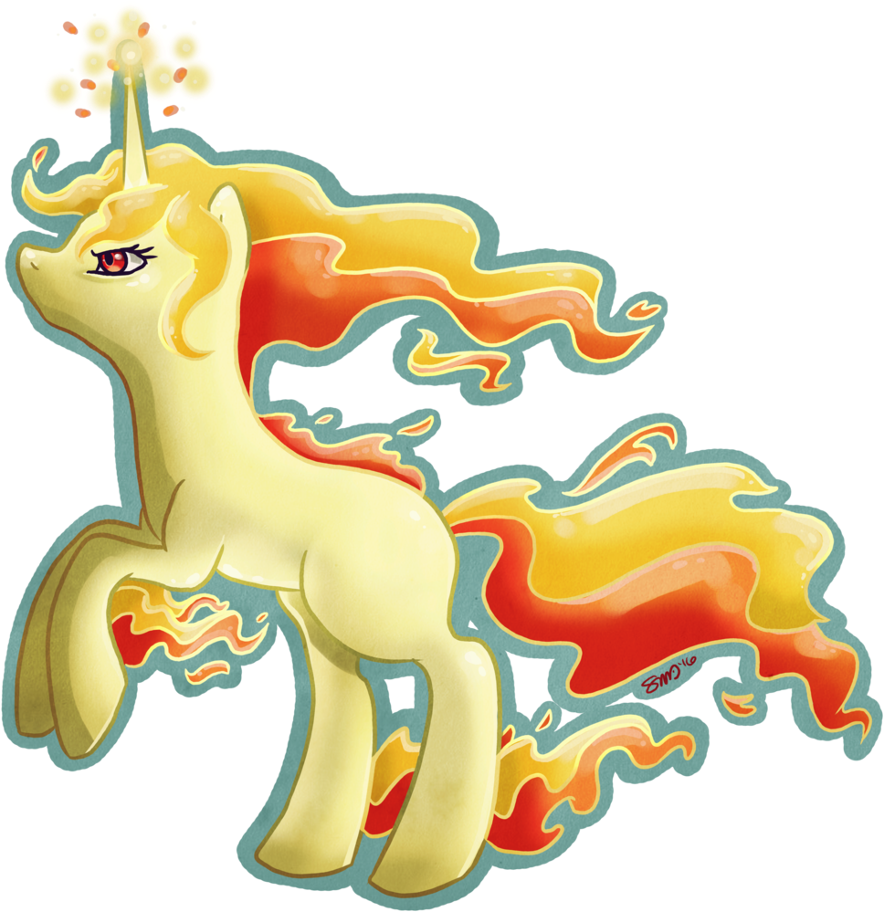 Bean-sprouts, Crossover, Pokémon, Ponified, Rapidash, - Rapidash (1024x1024), Png Download