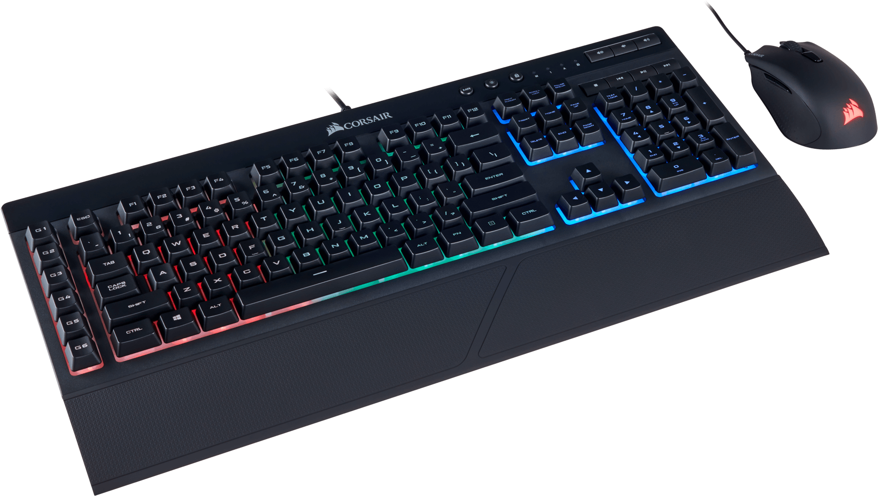 Kit Corsair K55-harpoon - Corsair K55 Harpoon Rgb (1800x1025), Png Download