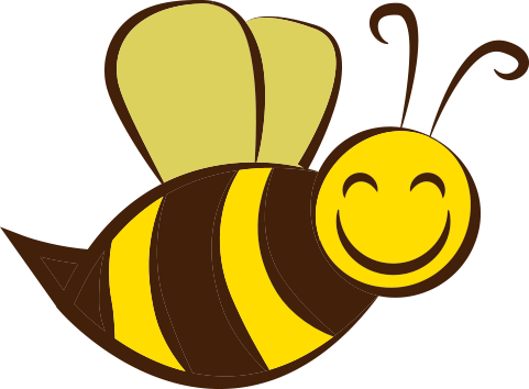 Bee-icon - Bee Icon (481x354), Png Download