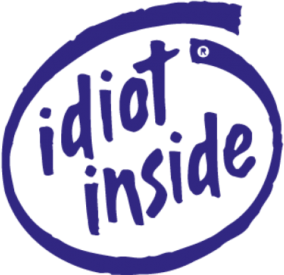 Idiot Inside Logo - Intel Pentium Pro Logo (518x518), Png Download