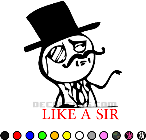 Caveman Spongebob Decal Sticker - Speaking English Like A Boss (500x500), Png Download