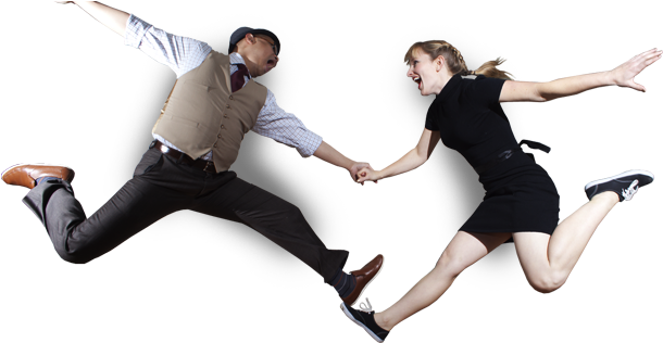 Swing Dancing Chicago - Hop Dance (613x360), Png Download