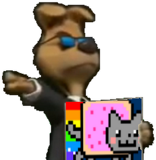 Nyan Cat Round Ornament (379x379), Png Download