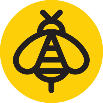 Bee Icon - Métro Ligne 9 (354x354), Png Download