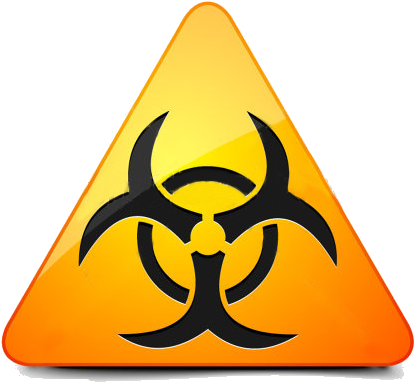 Body Fluid Minor Spill Kit - Biohazard Labels (449x403), Png Download