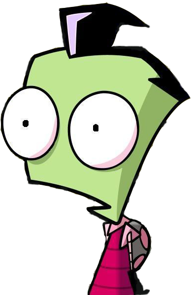 Then Added It As Another Nicktoon Meme - Zim From Invader Zim (394x597), Png Download