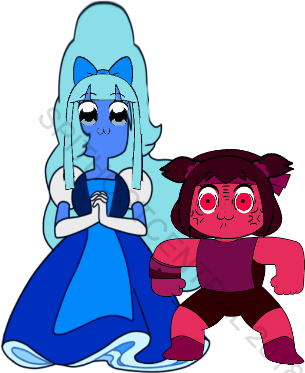 Blue Fictional Character Mammal Cartoon Vertebrate - Save The Light Ruby And Sapphire (720x729), Png Download