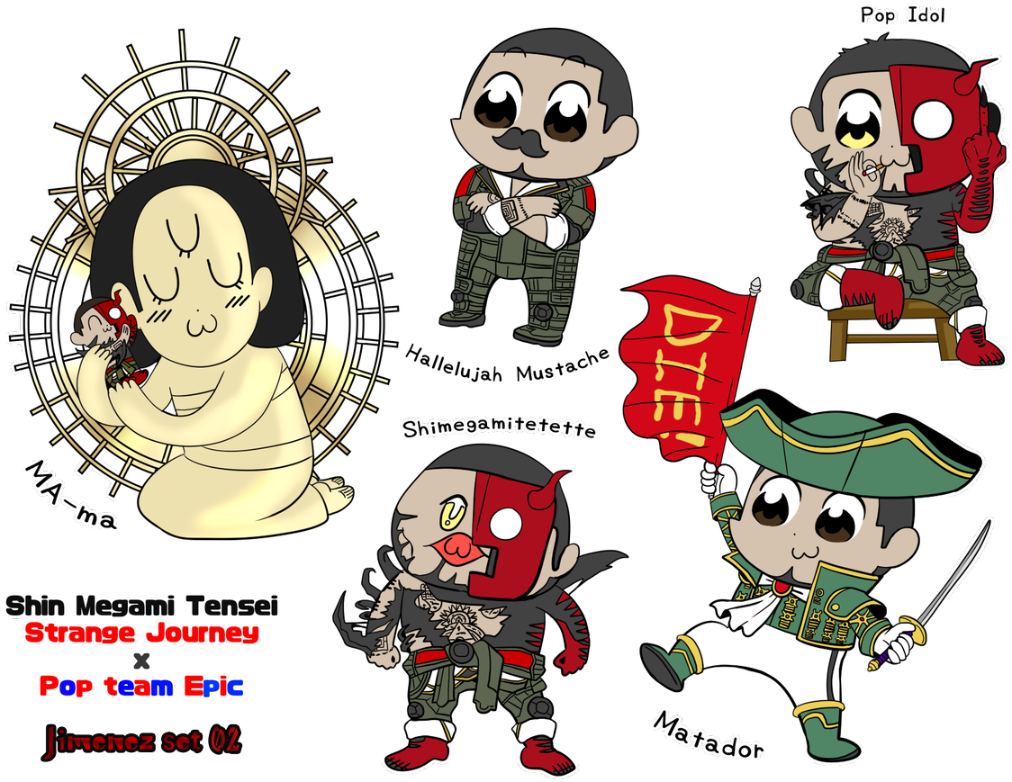 The "stickers" Are Finally Done - Strange Journey Jimenez (1200x899), Png Download